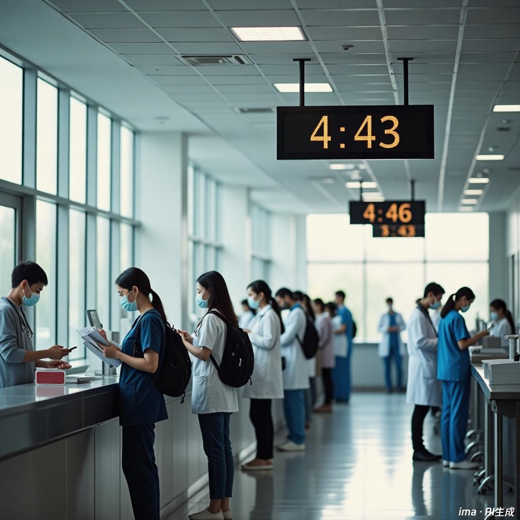 陪护人员携带用户证件前往各窗口排队办理各项诊前事宜，如医保卡开通、病例办理、缴费、取号等。