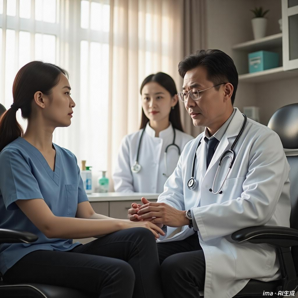 陪护人员带领客户至诊室就诊，就诊后，将医嘱简单易懂的表达给用户，并且在离院时再次叮嘱客户。