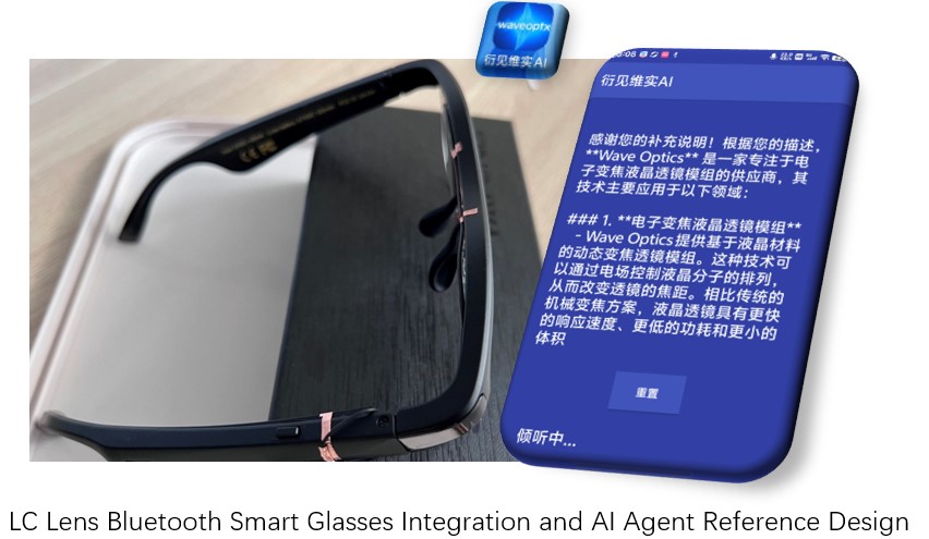 集成液晶镜片蓝牙智能眼镜及其 AI 助手参考设计