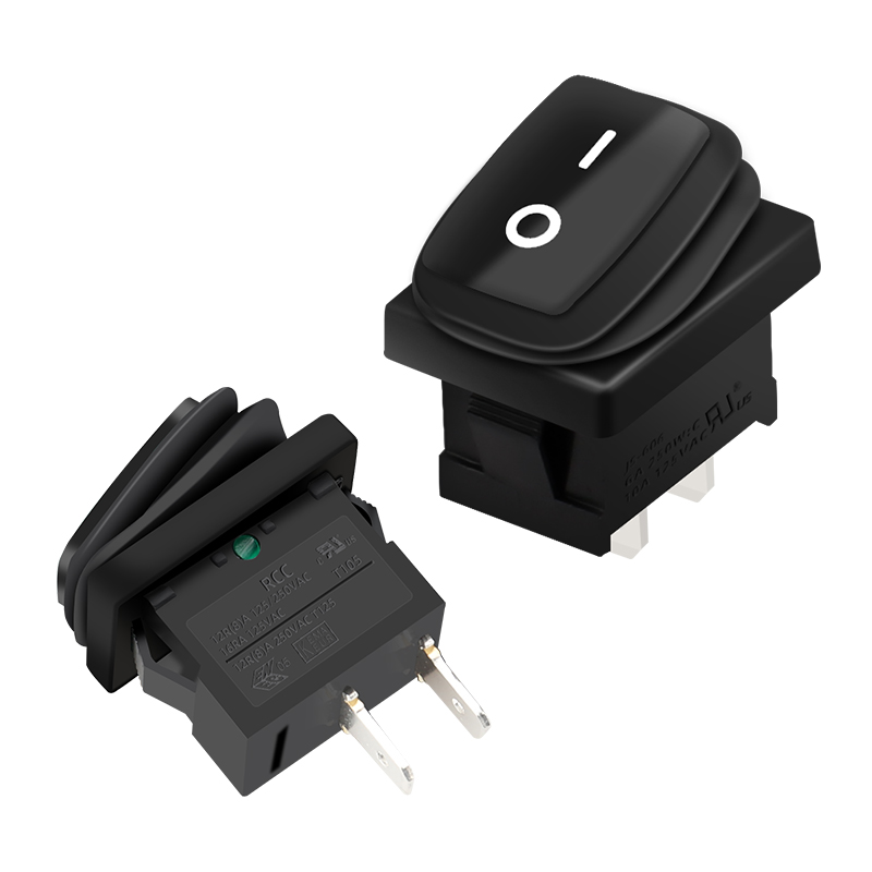 IP65 Waterproof 12V/24V 2Pin Rocker On/Off Switch Rocker Switch for Industrial Car and Electrical Equipment