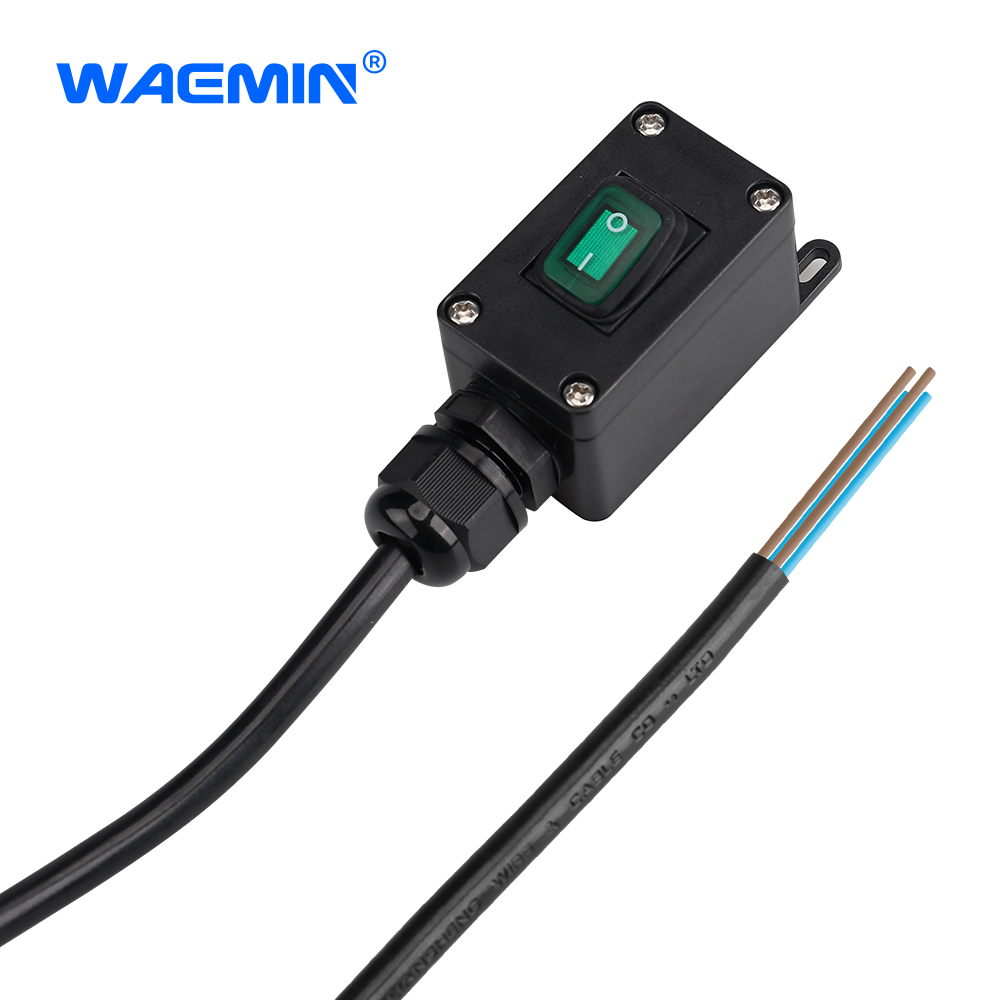 12V Inline Switch IP65 Waterproof Outdoor With Red LED Rocker Switch on Off Switch Rocker