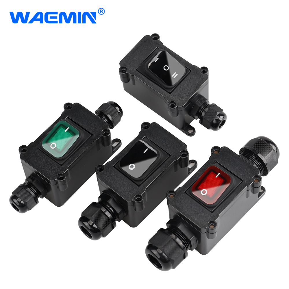 Industrial Outdoor Waterproof Switch Boxes 12v/220v Resistant Screw Terminal Bridge Lighting Copper Plastic Junction Box Control