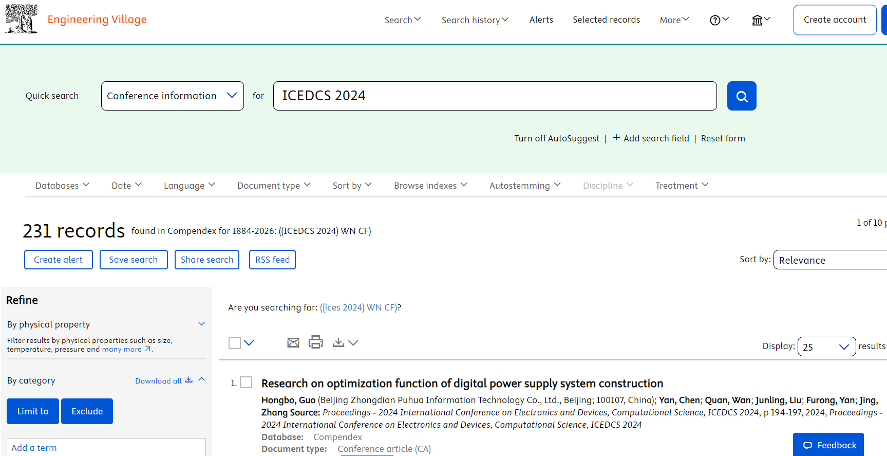 ICEDCS 2024 EI检索