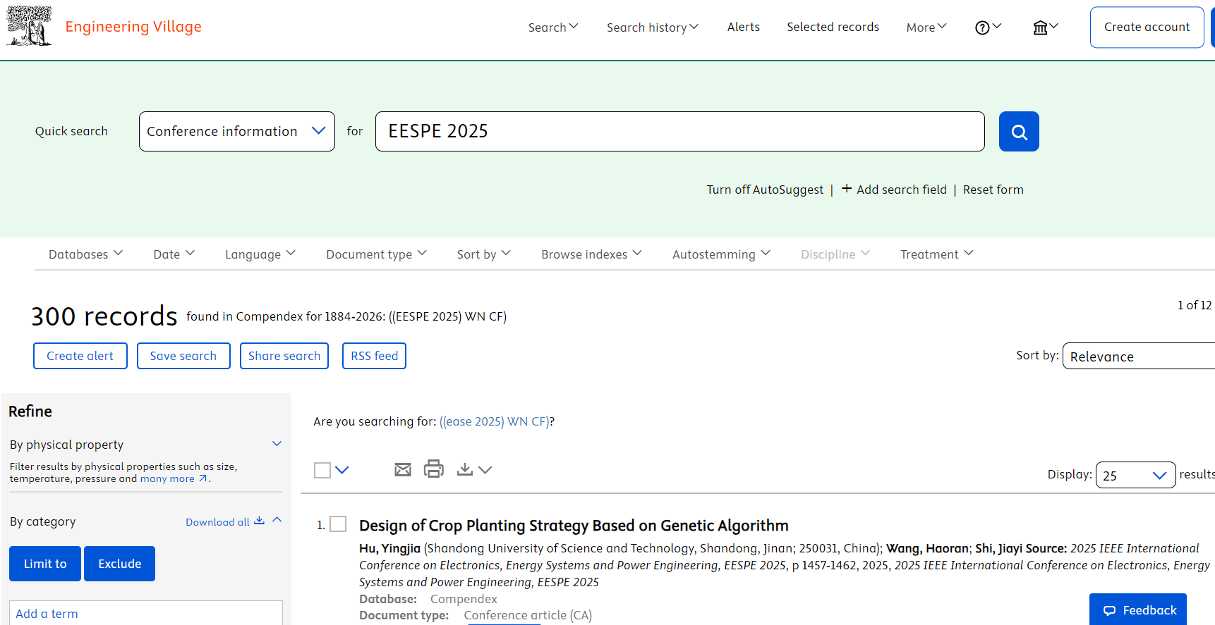 EESPE 2025 EI检索