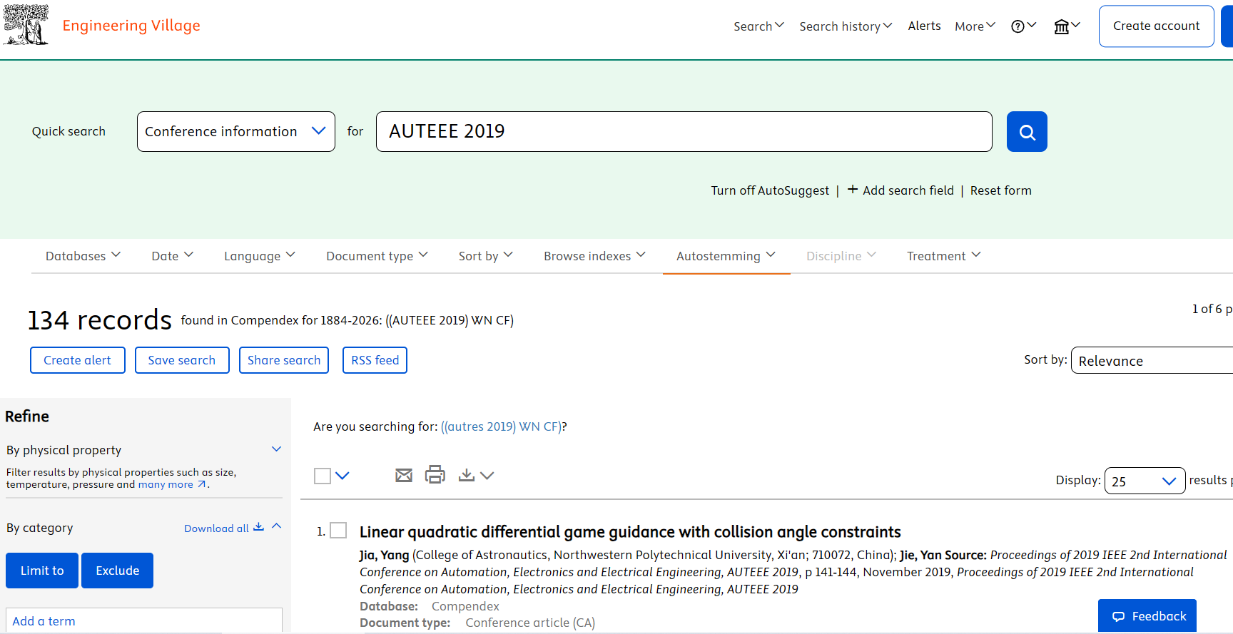 AUTEEE第2届EI检索