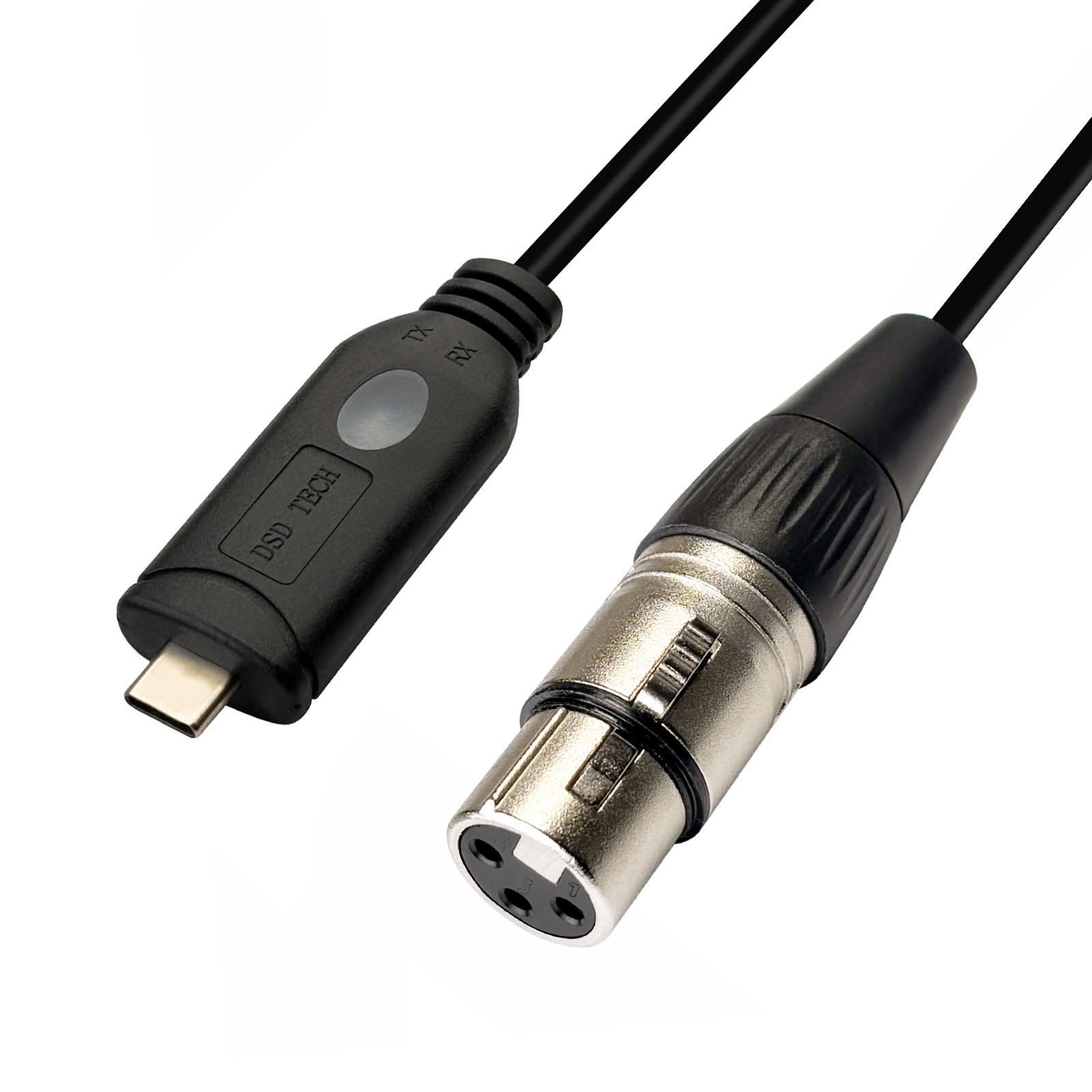 SH-RS09C USB-C to DMX512 Adapter Cable with FTDI Chip Support Freestyler QLC and Pi Open Lighting(1.8M/5.9FT)