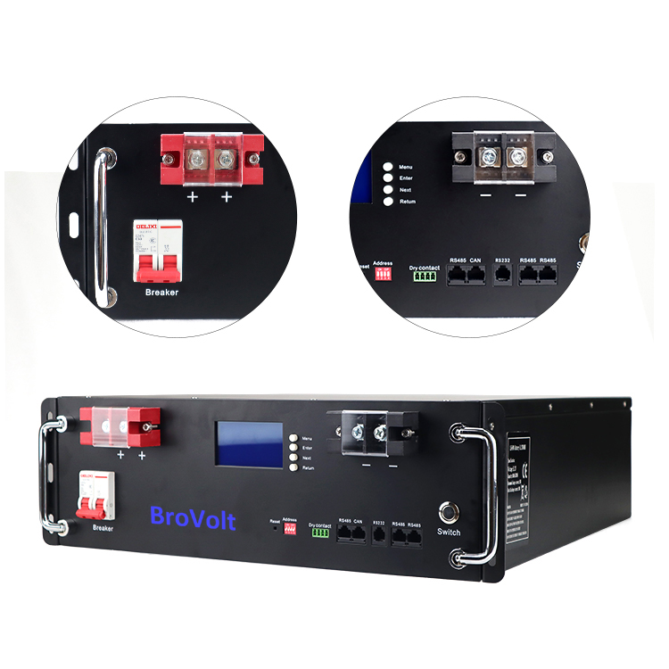 48V100Ah Batería montada en rack
