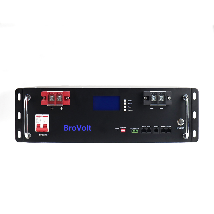 48V100Ah Batterie montée sur rack