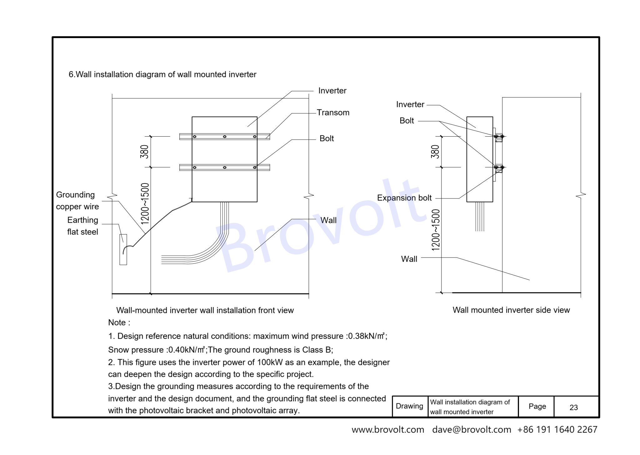  installation diagram of wall-mounted inverter