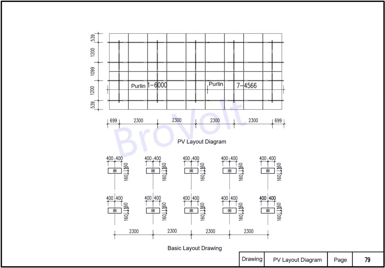 PV Module Layout Diagram