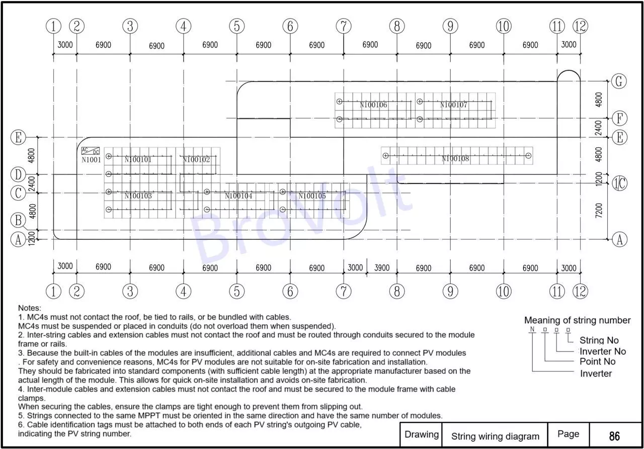 PV String Wiring Diagram