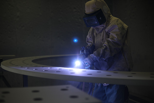 Hot-spraying-zinc
