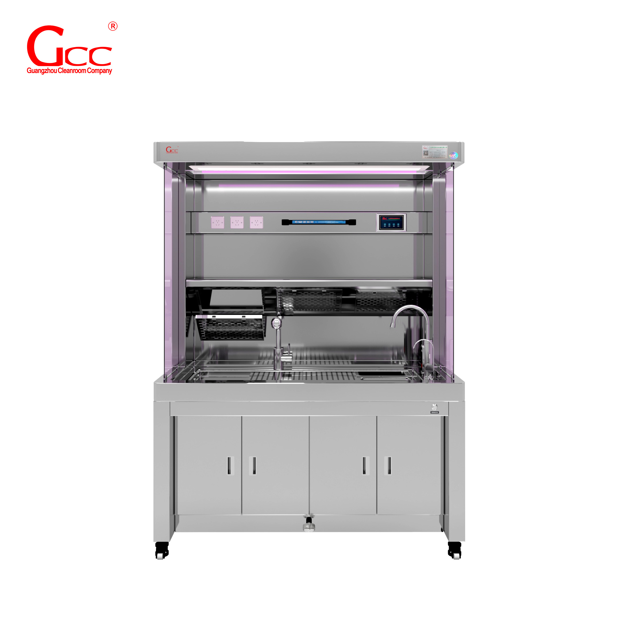 取材臺(tái)-帶拆卸板、甲醛水龍頭 - 渲染圖1