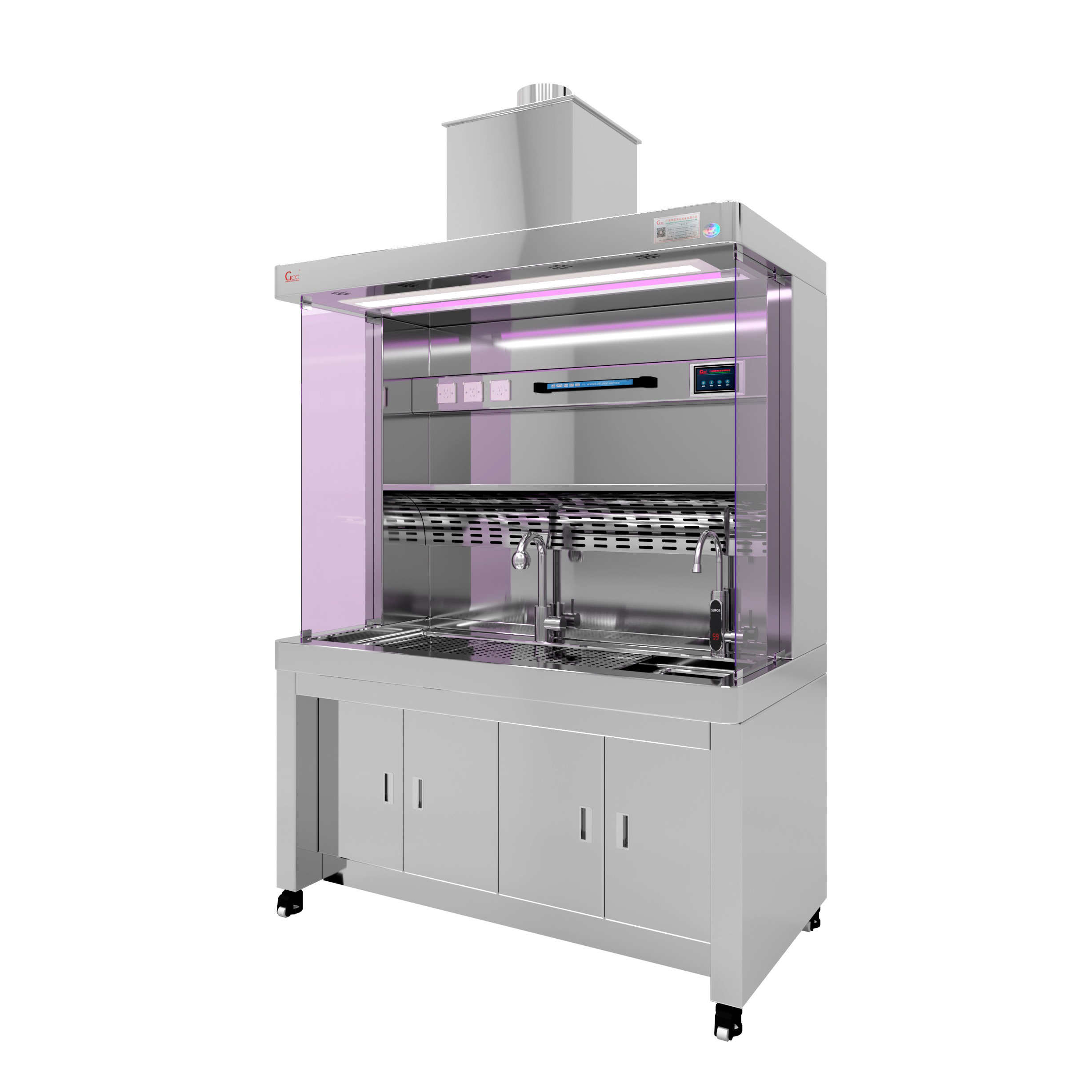 取材臺(tái)帶風(fēng)機(jī) - 渲染圖2 