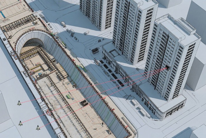 施工现场或重点建筑的倾斜、沉降、形变等监测
