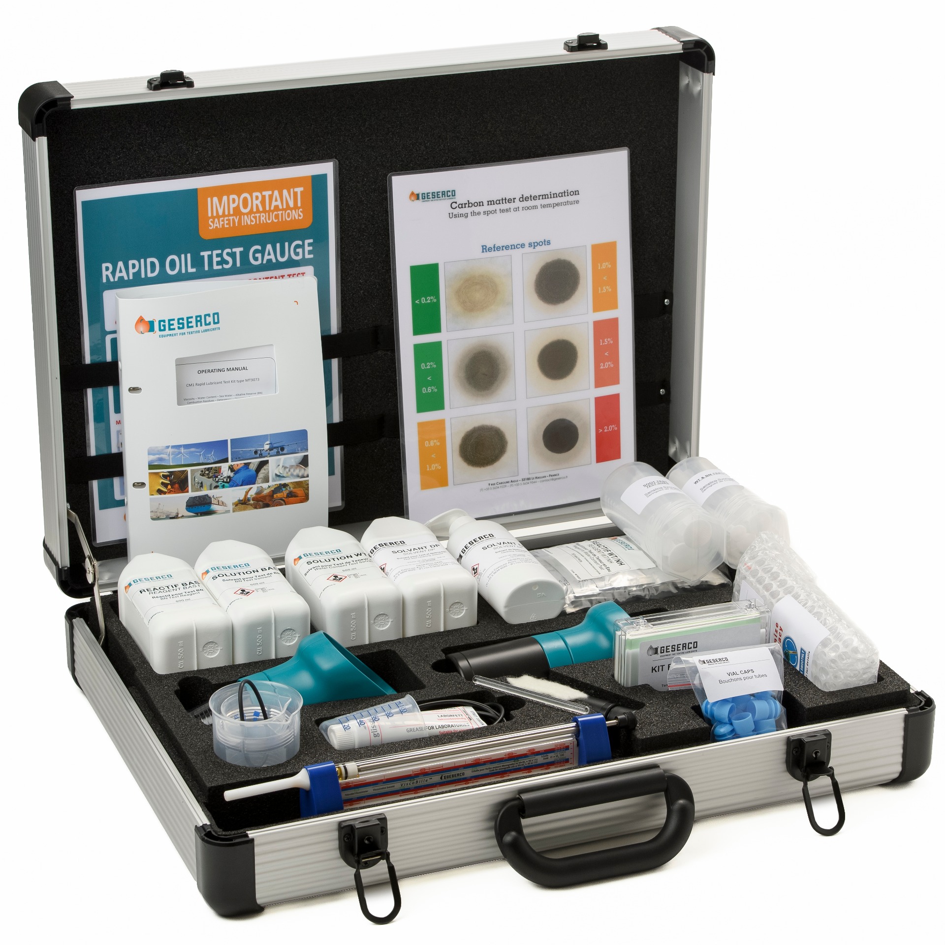 GESERCO CLM TEST KIT 便携柴油/天然气/沼气发动机润滑油检测实验室