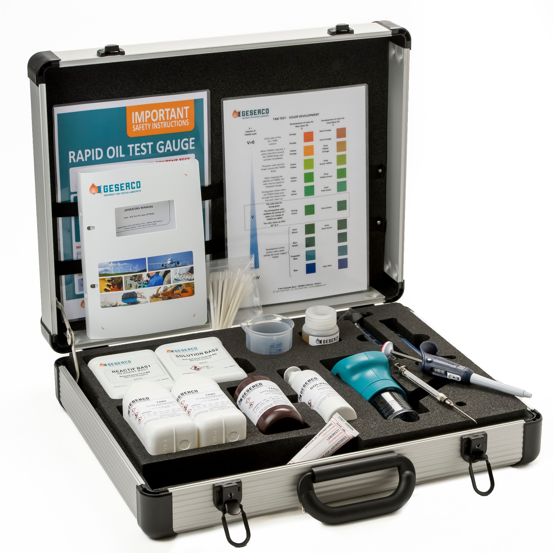 GESERCO TAN+BN TEST KIT 便携发动机润滑油检测实验室套装
