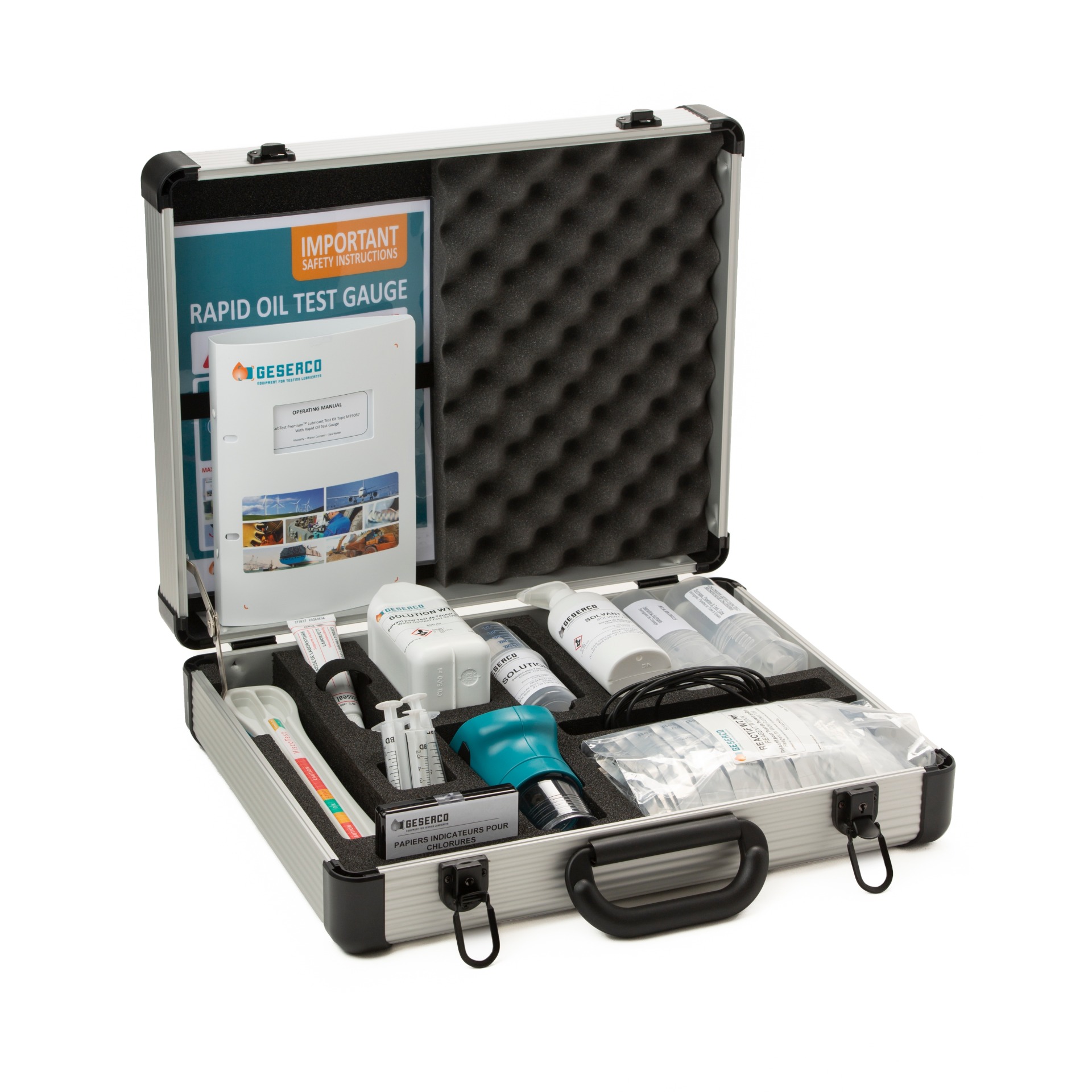 GESERCO 柴油发动机润滑油便携式迷你检测实验室（LubTest Premium™ Test Kit）