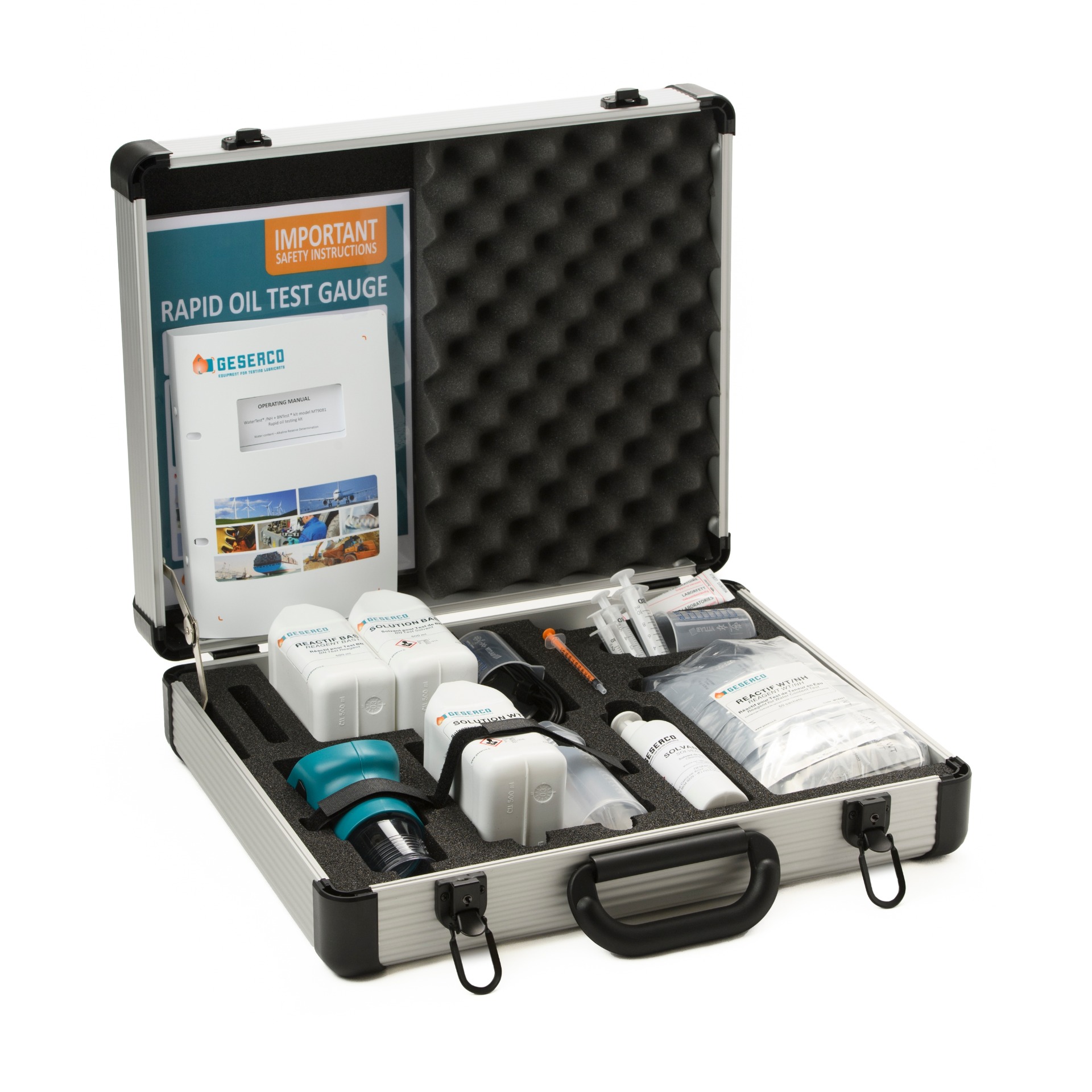 GESERCO 便携式油中水分+碱值检测套件（Water In Oil + BN Test Kit）