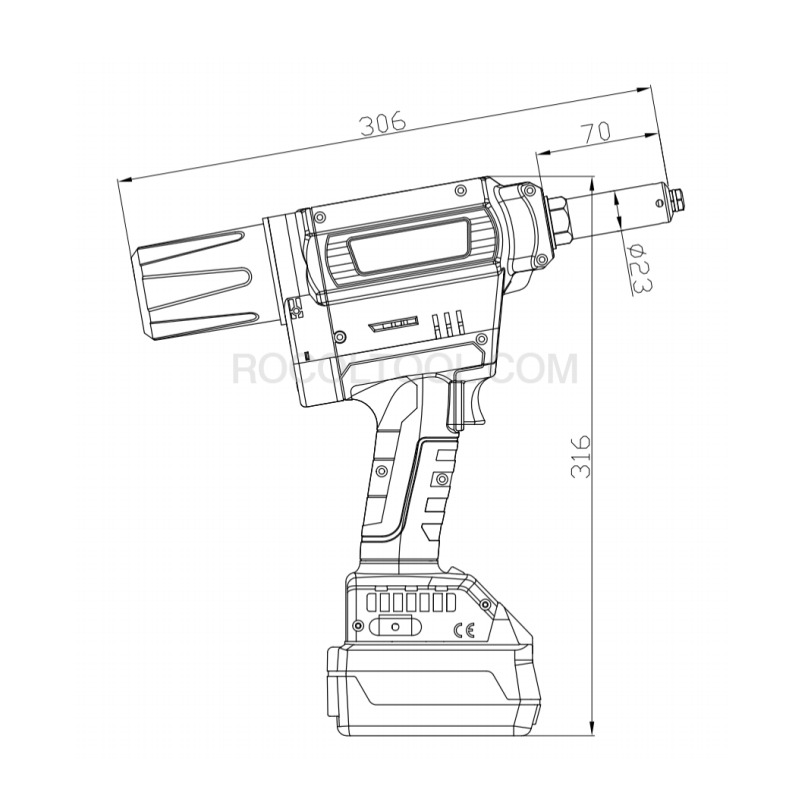 ROCOL 罗哥智能锂电铆接系统 RL-X1 电动 抽芯铆钉拉钉枪 带拉力控制无线传输控制传感器