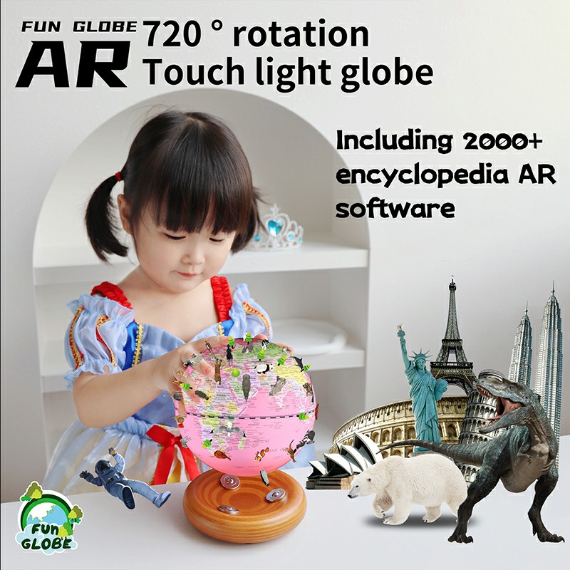 5 inches-720 ° rotation Touch light globe