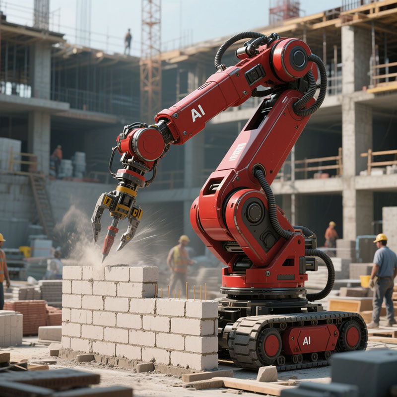 Construction site robot