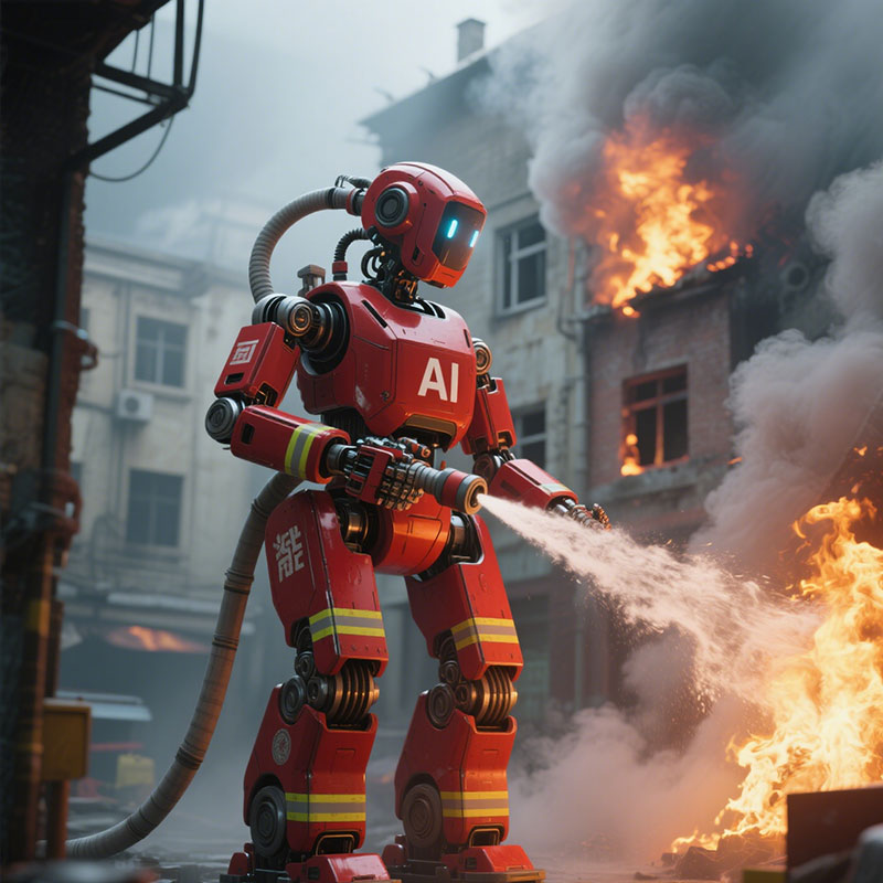 Fire alarm robot