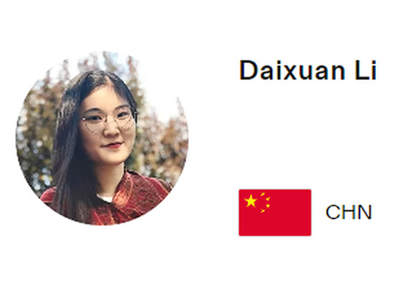Li Daixuan was selected for the International Olympic Committee's Youth Leadership Program