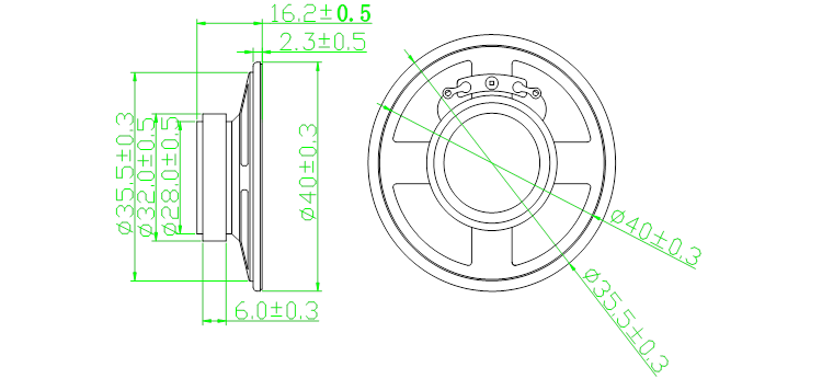 CQ-4016F01    8Ω 0.5W