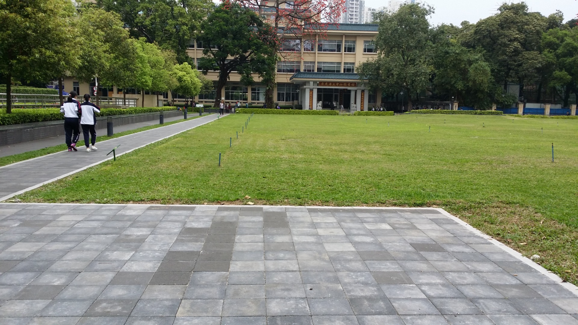 透水铺装下设有雨水回收系统