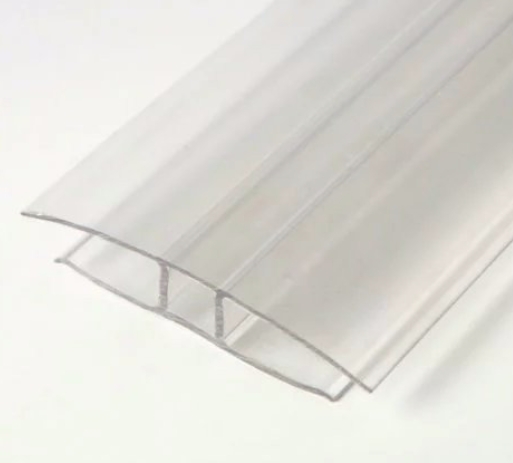 Thickness available: 4mm,6mm, 8mm, 10mm, 12mm, 14mm, 16mm
Standard length: 5.8m
Colour:Clear, bronze, blue, green, yellow, red
Usage: The H profile is used to join two sheets. Making the polycarbonate roof stable and anti-leakage.