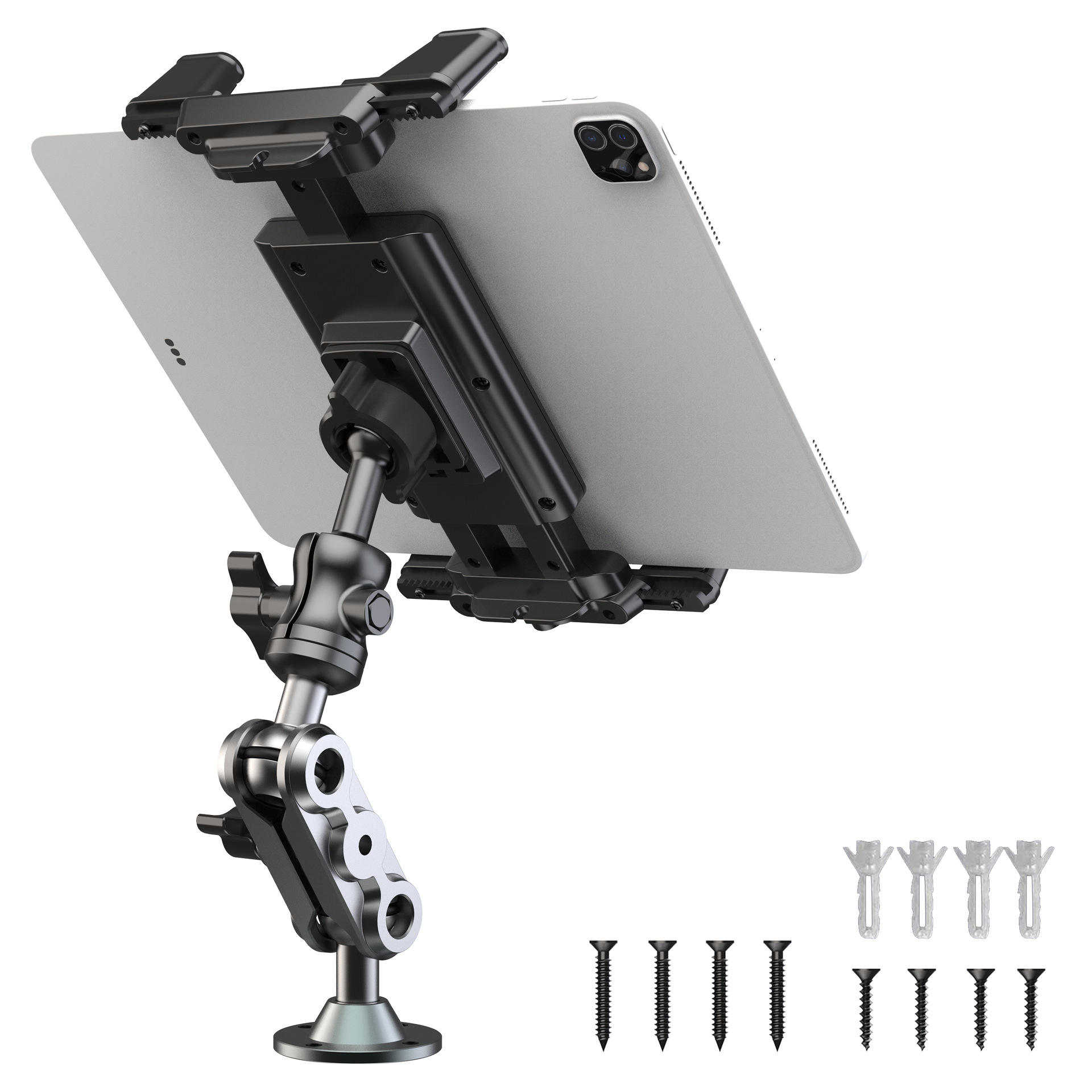 Aluminium Heavy Duty Drill Base Car Tablet/Phone Holder