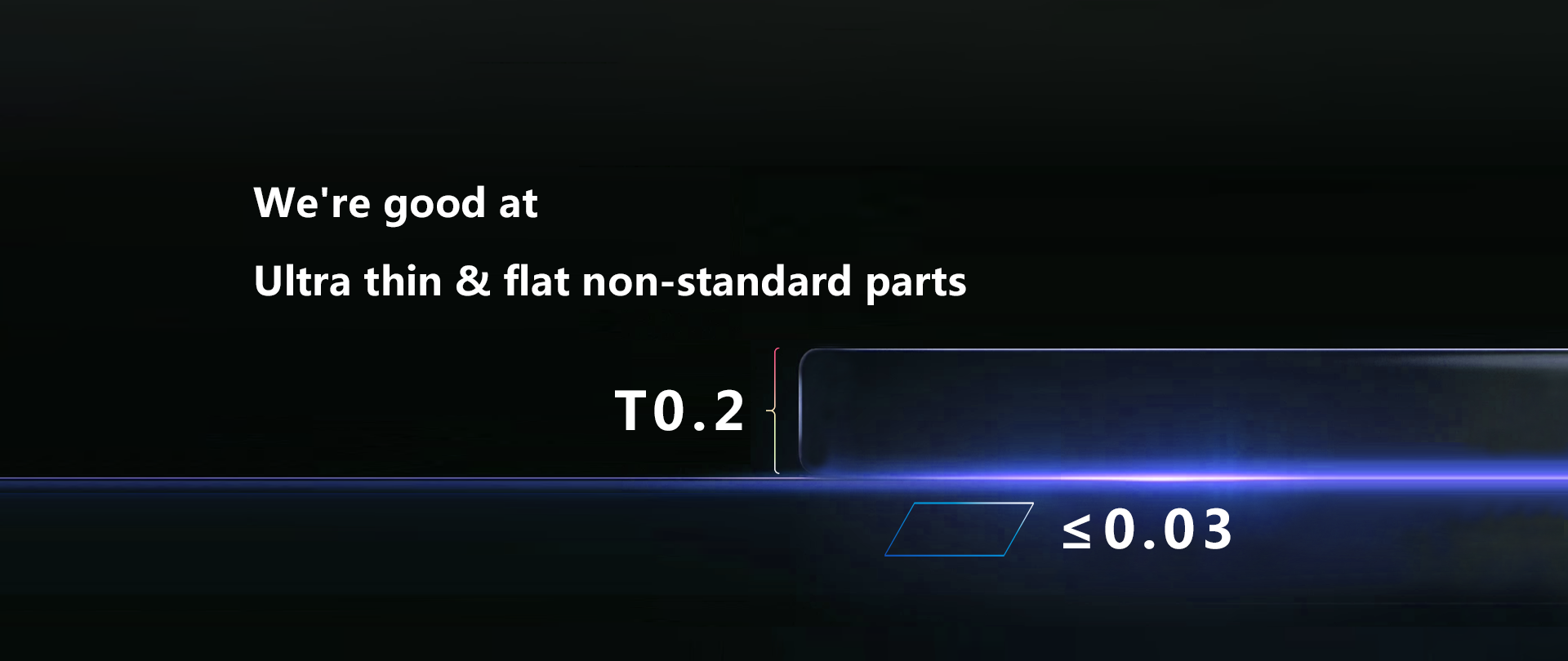 ultra thin and flat non standard parts 1920 810