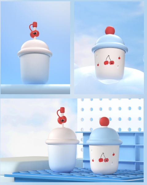 Snow-topped cup