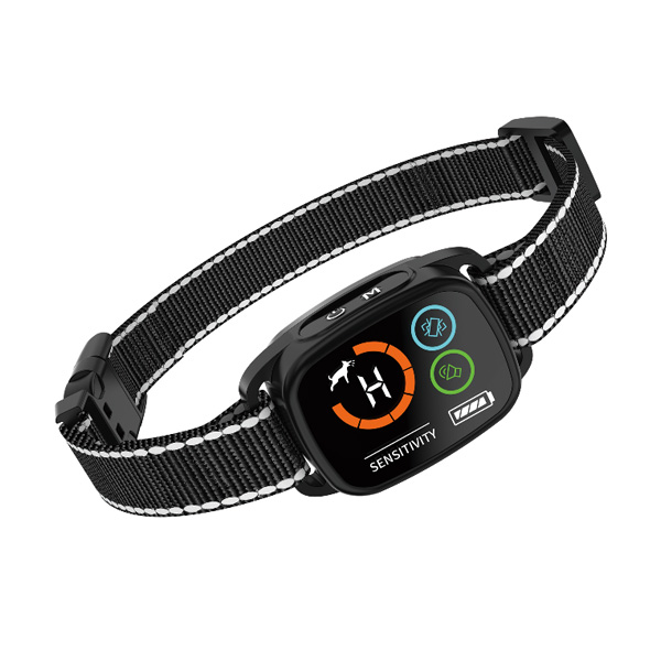 镇店之宝PB45跨境止吠器防狗叫自动训狗器震动项圈宠物训练用品智能彩屏款