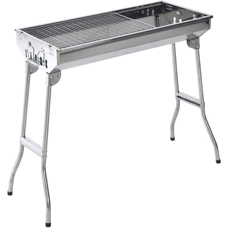 Large foldable Stainless Steel BBQ Grill