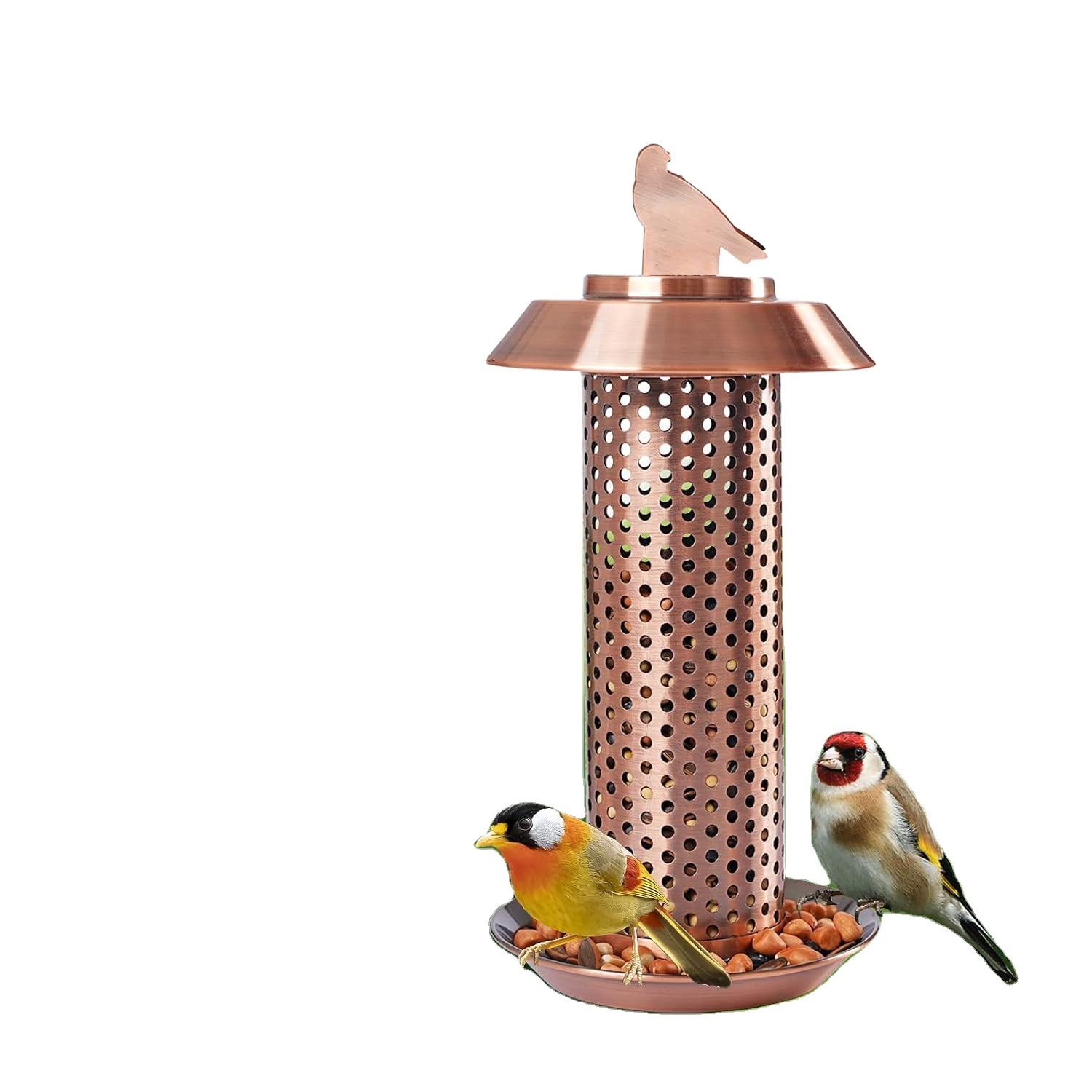 Outdoor Hanging Metal Wild Bird Nyjer Feeder