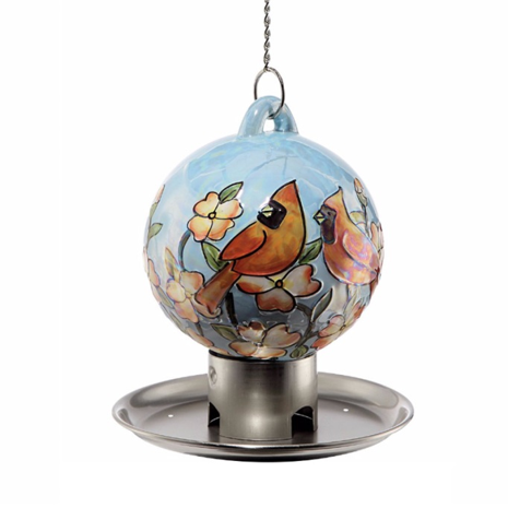 Creative Ceramic ball bird feeder with Graffiti