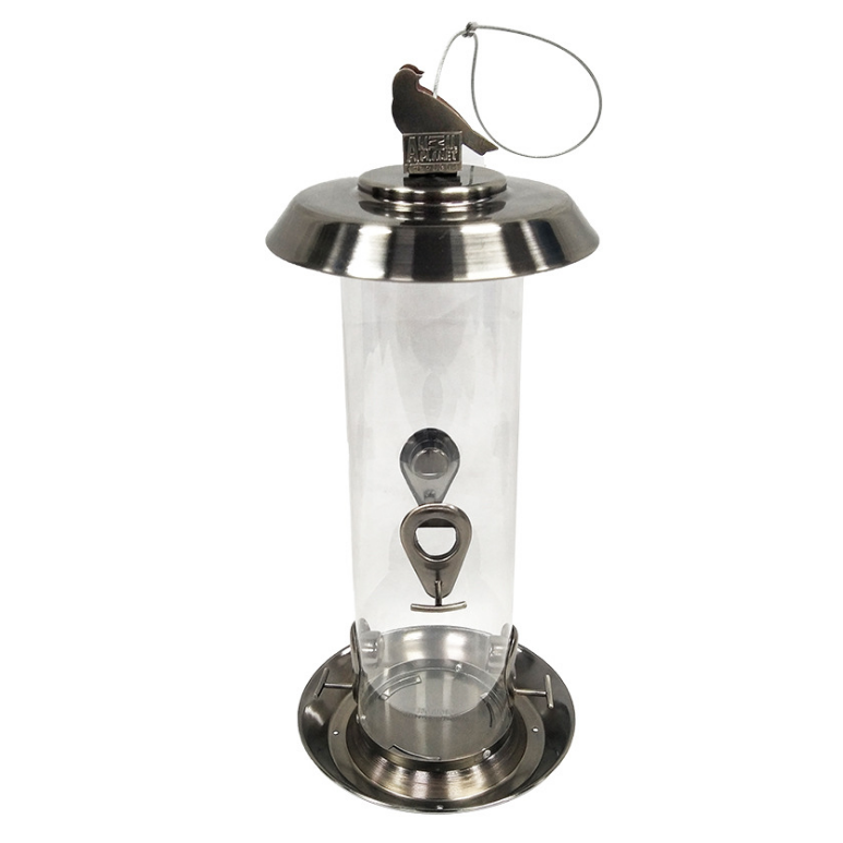 Squirrel-Proof Metal hanging tube Bird Feeder