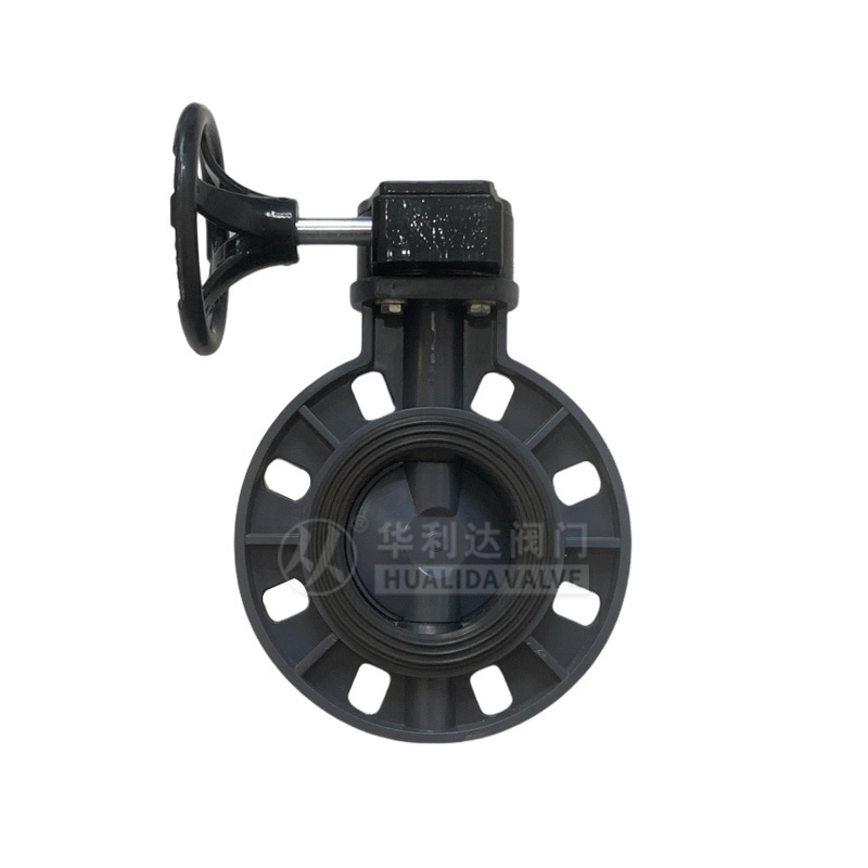 UPVC Turbine clamp butterfly valve