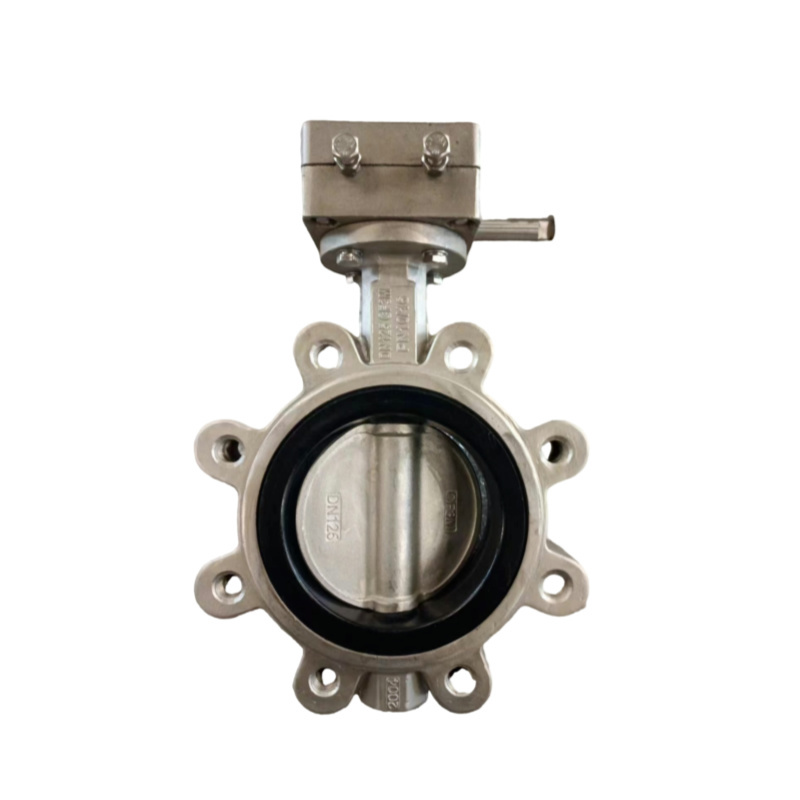 All stainless steel turbine lug butterfly valve