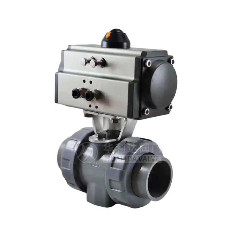 UPVC pneumatic ball valve