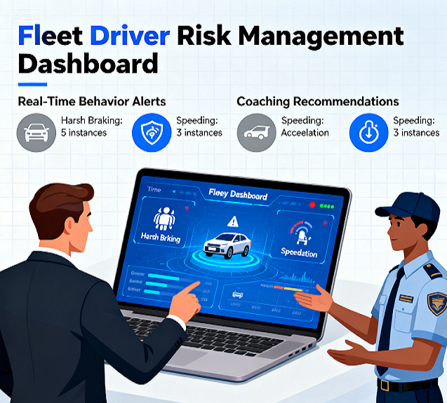 Identify risky behaviors early, enabling fleet managers to coach drivers for safer driving and fewer accidents.