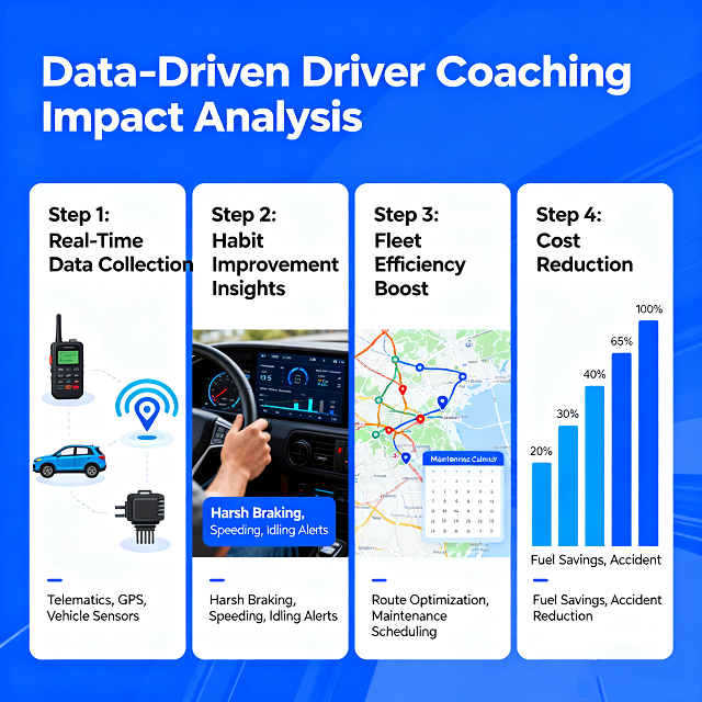Data-driven driver coaching improves habits and boosts overall fleet efficiency, lowering costs.