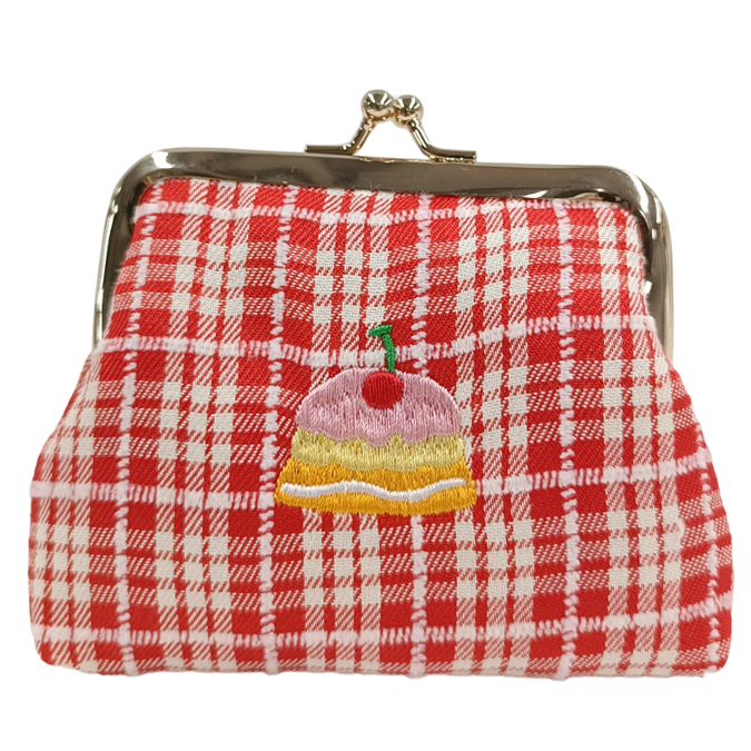 Checkered cash clip bag
