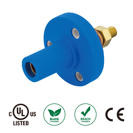(CUL certification) K-LOK U.S. standard single core 150A small power connector blue bolt type female socket