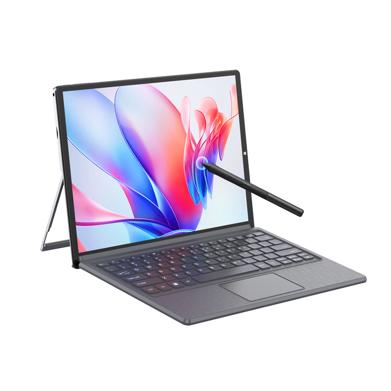 [2024 New] Mini notebook computer 12-inch touch screen business office light and thin book small size separated tablet ps design learning portable college student laptop