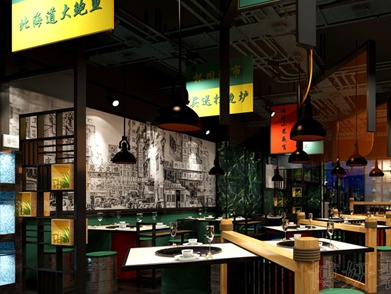 宁波烤肉店装修