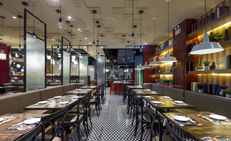 杭州法式餐厅装修设计,专业餐饮空间装修设计,杭州专注餐厅装修公司,法式餐厅装修效果图,法式餐厅装潢装饰