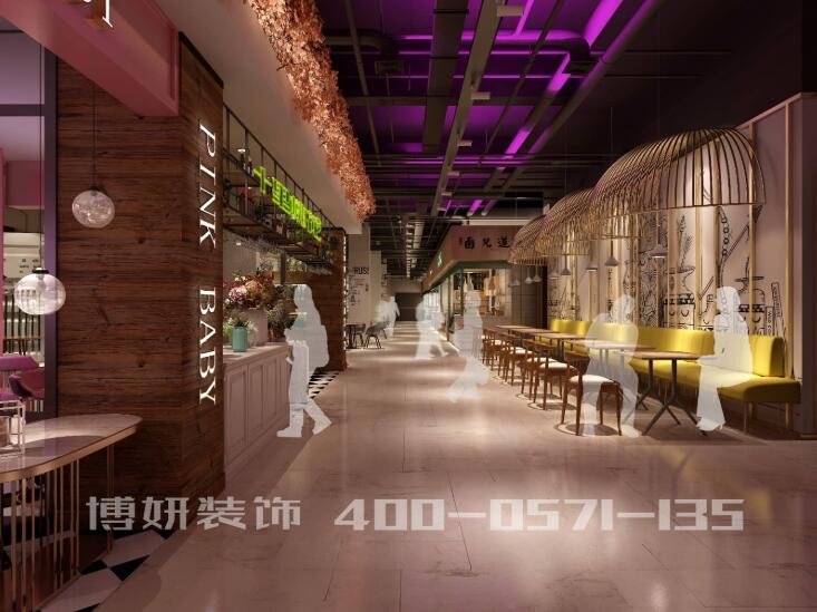 杭州美食城装修设计,美食城装修效果图,专业美食城装饰装潢,美食城设计案例,杭州大型美食城装潢公司